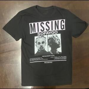 SoFaygo Missing B4Pink Black T-Shirt - S